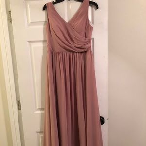 Azazie dusty rose bridesmaid dress